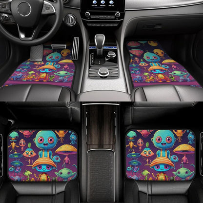 Alien Car Mats All Cute Astronaut And Alien Car Floor Mats Colorful