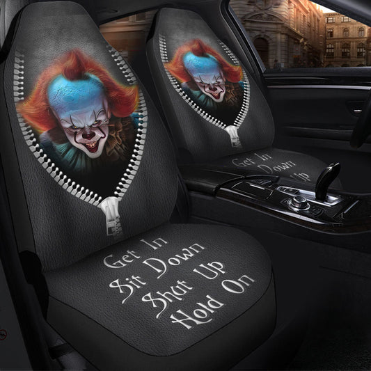Pennywise It Horror Get In Sit Down Shut Up And Hold On Car Zipper Car Seat Covers