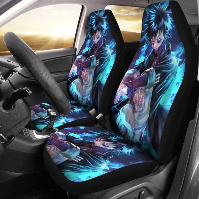 My Hero Academia Car Seat Covers My Hero Academia Dabi The Villain Seat Covers Black Blue