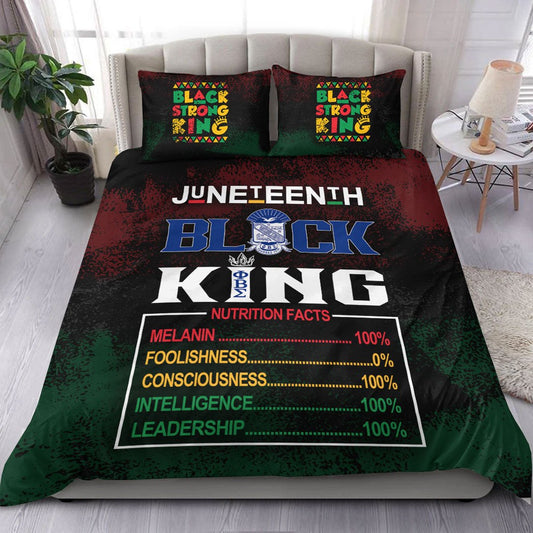 Juneteenth Bedding Set Phi Beta Sigma Nutrition Facts Juneteenth Duvet Covers Colorful Unique Gift