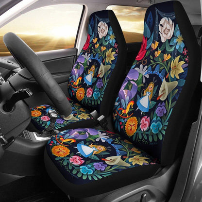 Alice In Wonderland Car Seat Covers DN Alice In The Wonderland Flower Patterns Seat Covers Colorful