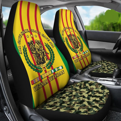 Veteran Car Seat Covers All Gave Some 58479 Gave All Vietnam Veteran Seat Covers Yellow