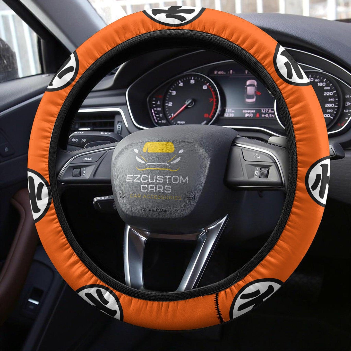 Dragon Ball Steering Wheel Cover Dragon Ball Goku Clothes Cosplay Driving Wheel Cover Orange