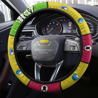 Dragon Ball Steering Wheel Cover Dragon Ball Broly Clothes Cosplay Driving Wheel Cover Colorful