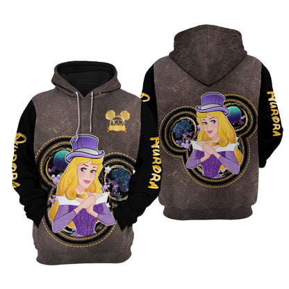 DN Hoodie DN Princess Aurora 100 Years Of Wonder Hoodie Black Brown Unisex