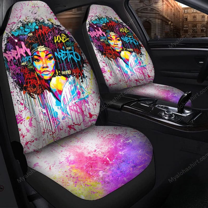 Africa Americans Car Seat Covers African American Black Women Seat Covers Colorful