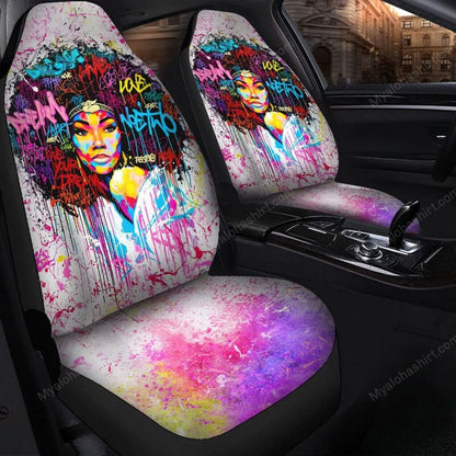 Africa Americans Car Seat Covers African American Black Women Seat Covers Colorful