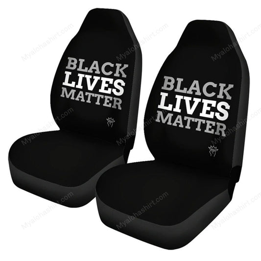 BLM Car Seat Covers BLM African American Pride Seat Covers Black