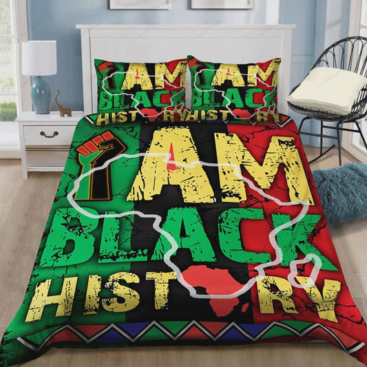 Black History Month Bedding Set I Am Black History Duvet Covers Colorful Unique Gift