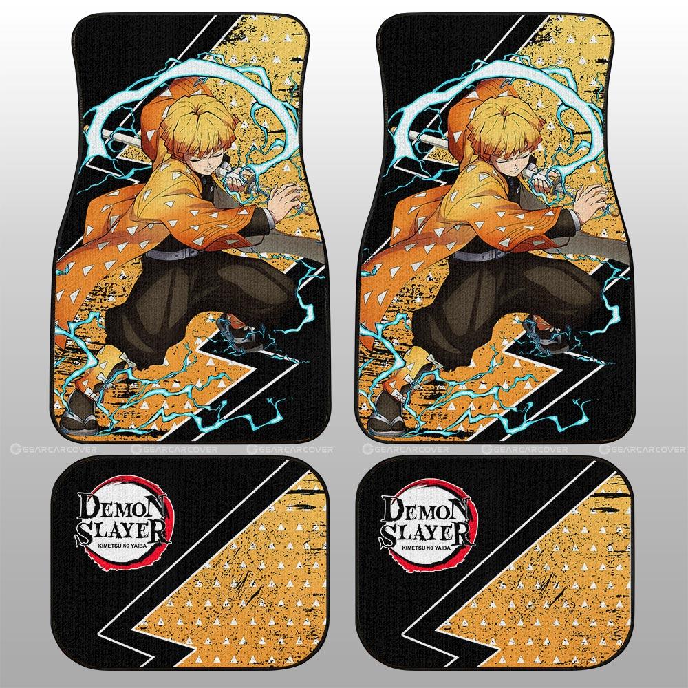 Demon Slayer Car Mats Agatsuma Zenitsu Car Floor Mats Demon Slayer Car Floor Mats