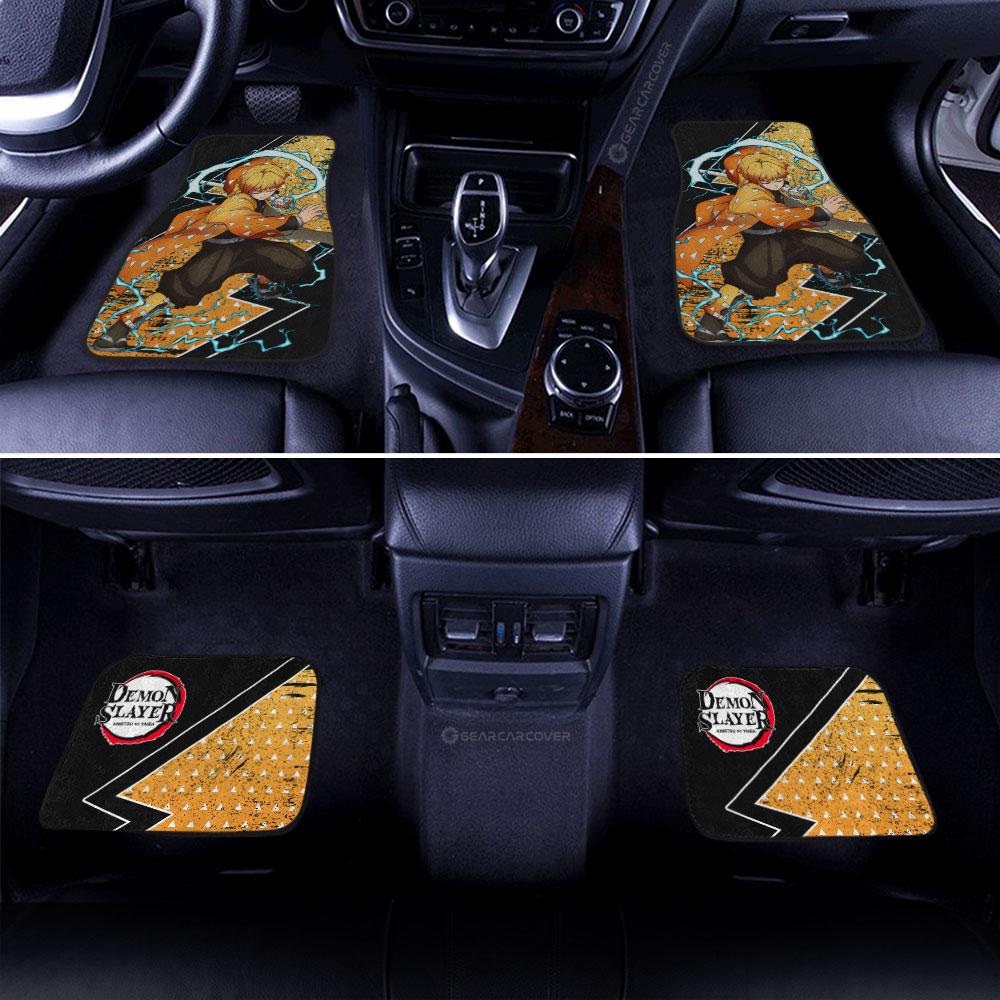 Demon Slayer Car Mats Agatsuma Zenitsu Car Floor Mats Demon Slayer Car Floor Mats