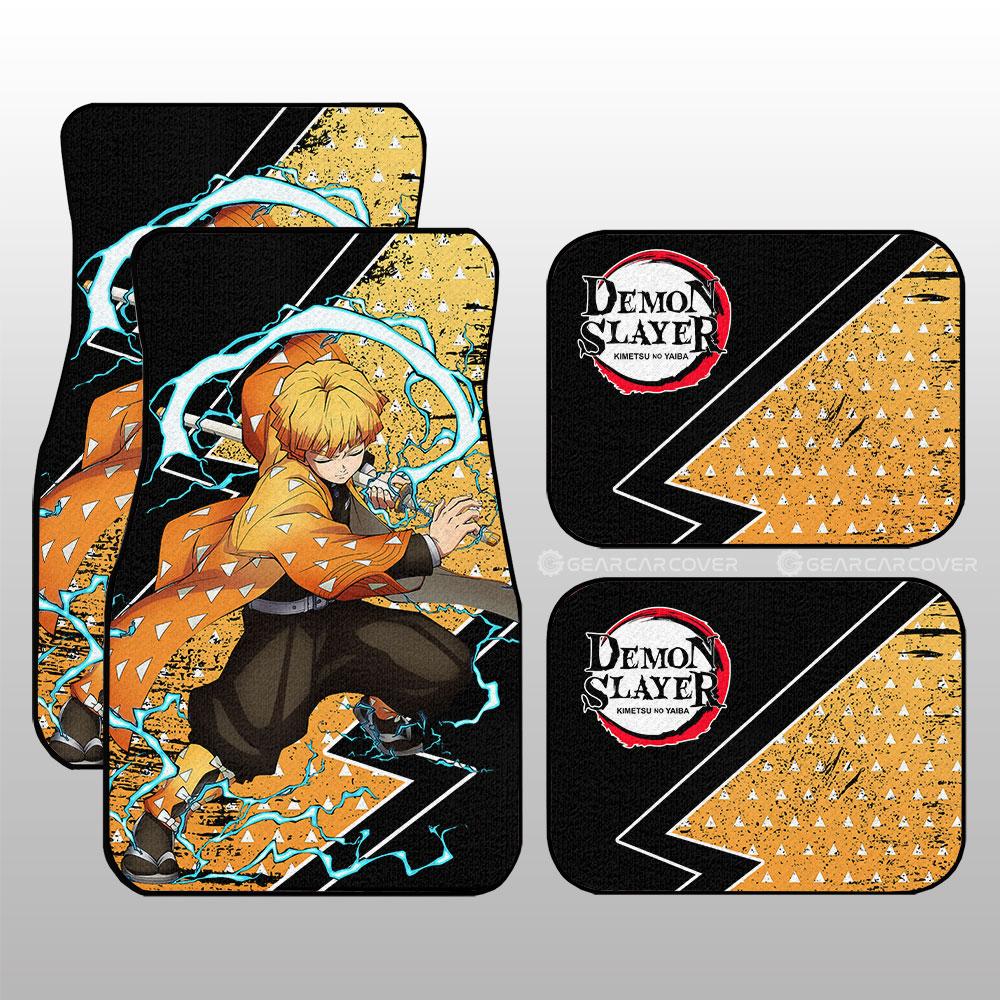 Demon Slayer Car Mats Agatsuma Zenitsu Car Floor Mats Demon Slayer Car Floor Mats