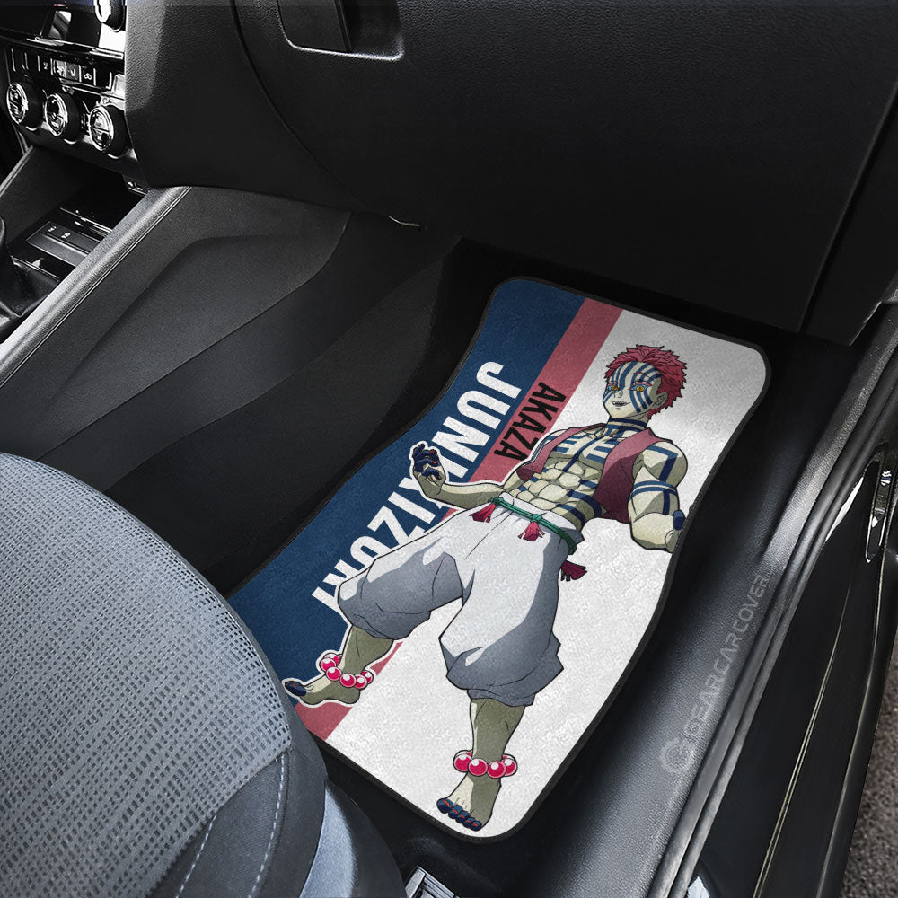 Demon Slayer Car Mats Akaza Car Floor Mats Car For Fans Floor Mats