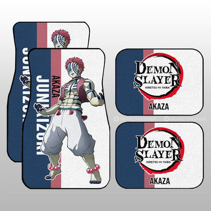 Demon Slayer Car Mats Akaza Car Floor Mats Car For Fans Floor Mats