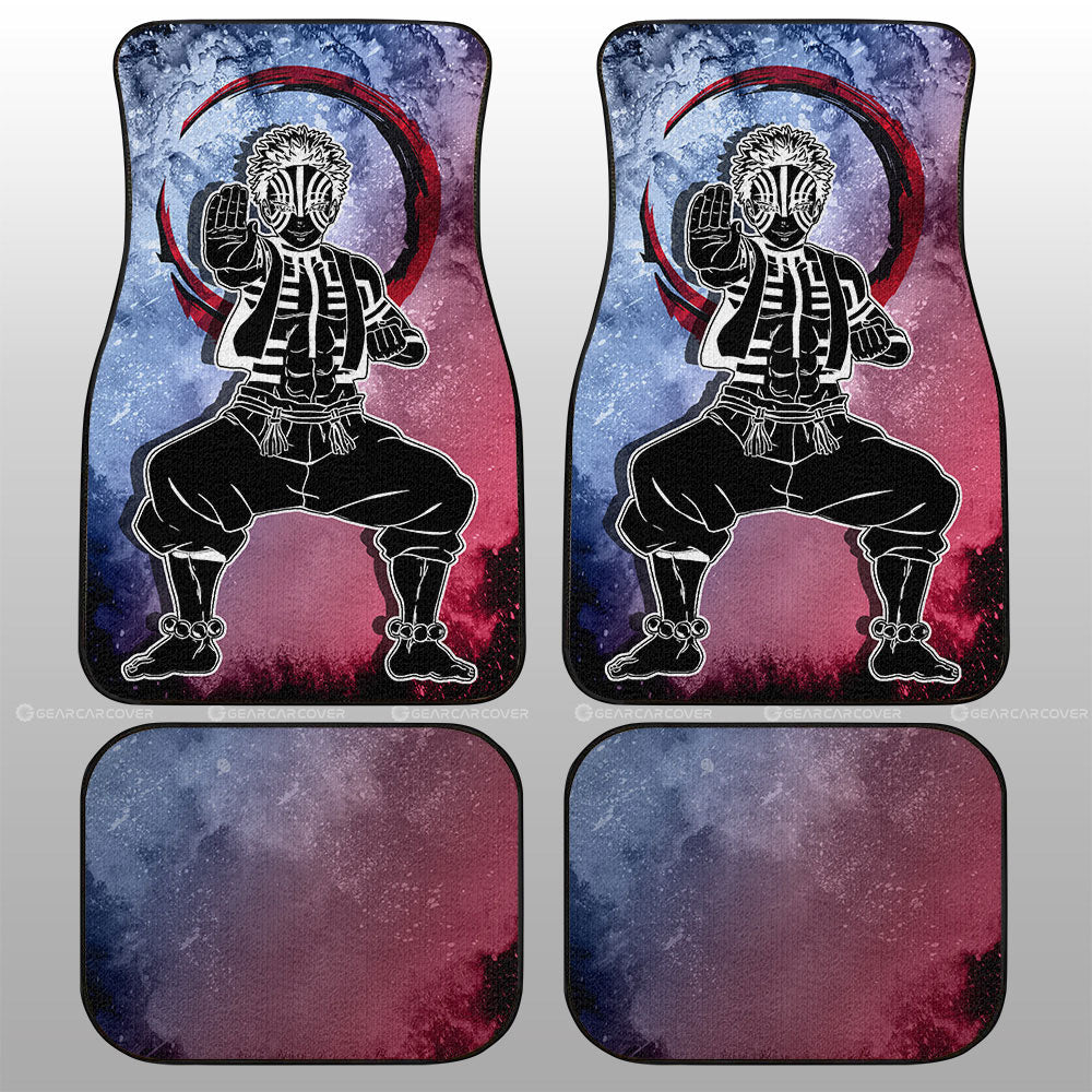 Demon Slayer Car Mats Akaza Car Floor Mats Demon Slayer Car Floor Mats