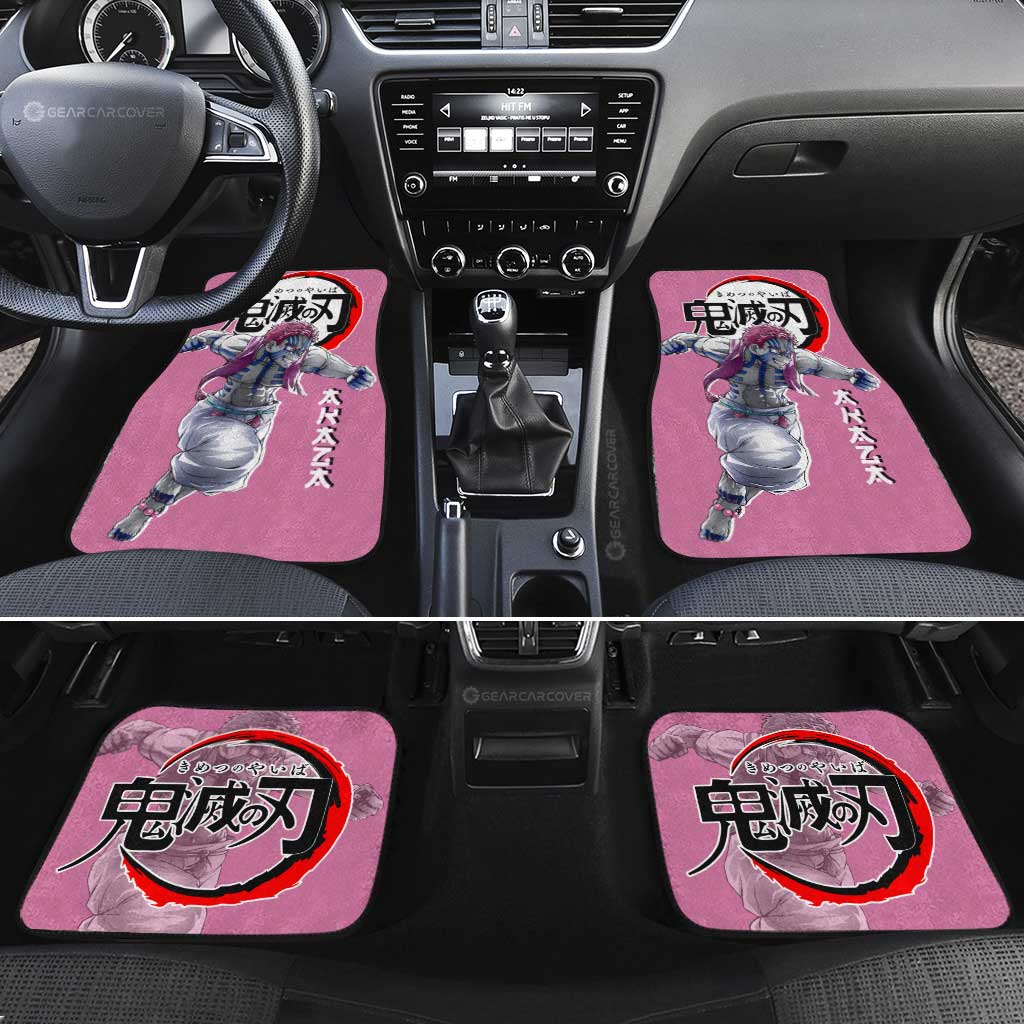 Demon Slayer Car Mats Akaza Car Floor Mats Demon Slayer Car Floor Mats