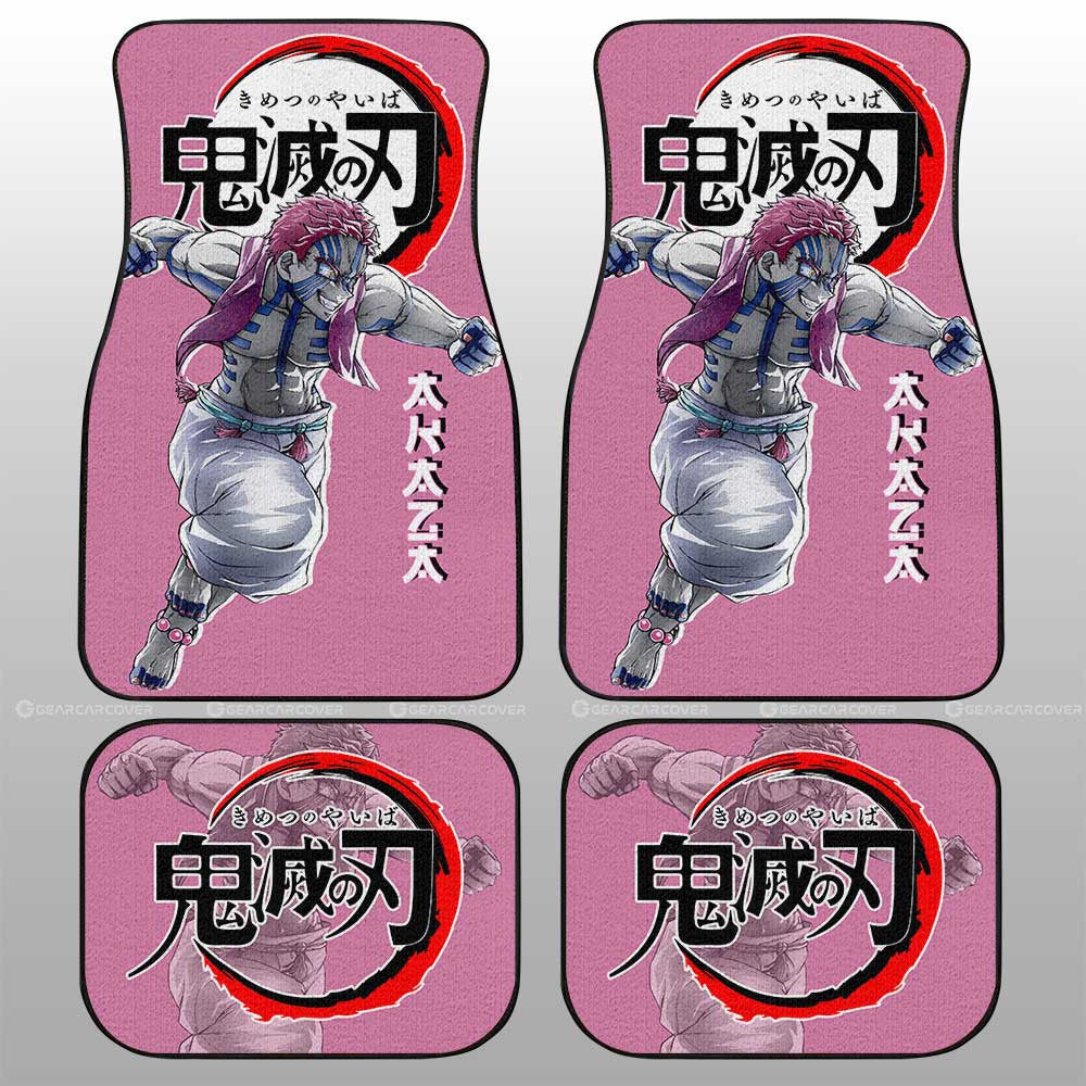 Demon Slayer Car Mats Akaza Car Floor Mats Demon Slayer Car Floor Mats