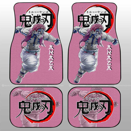 Demon Slayer Car Mats Akaza Car Floor Mats Demon Slayer Car Floor Mats