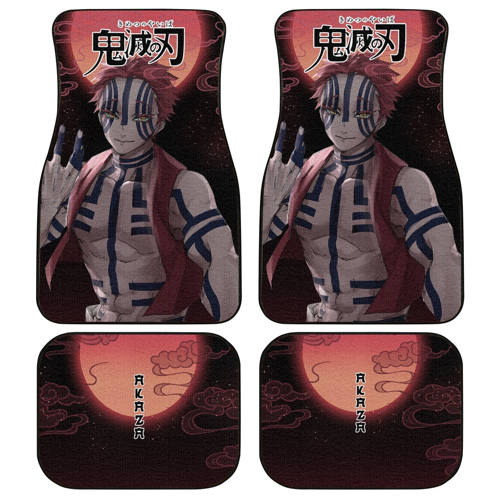 Demon Slayer Car Mats Akaza Car Floor Mats Demon Slayer: Kimetsu no Yaiba Demon Slayer Car Floor Mats