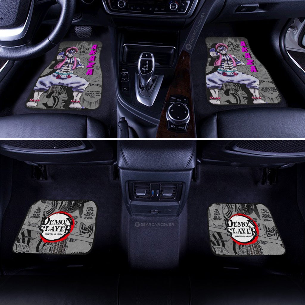 Demon Slayer Car Mats Akaza Car Floor Mats Mix Mangas Floor Mats