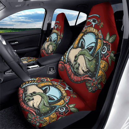 Alien Car Seat Covers Alien And Human Area 51 Consume Seat Covers Colorful