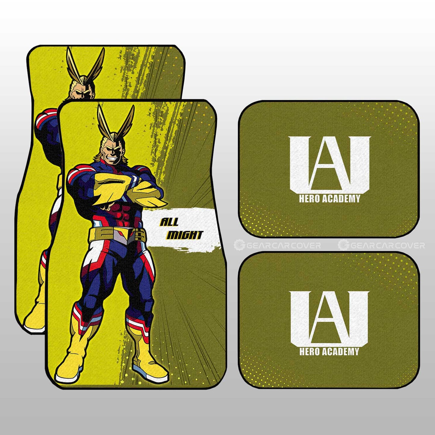 My Hero Academia Car Mats All Might Car Floor Mats