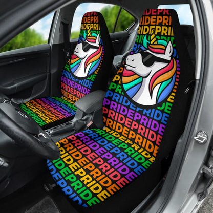 LGBT Car Seat Covers LGBT Pride Cool Unicorn Pattern Seat Covers Colorful