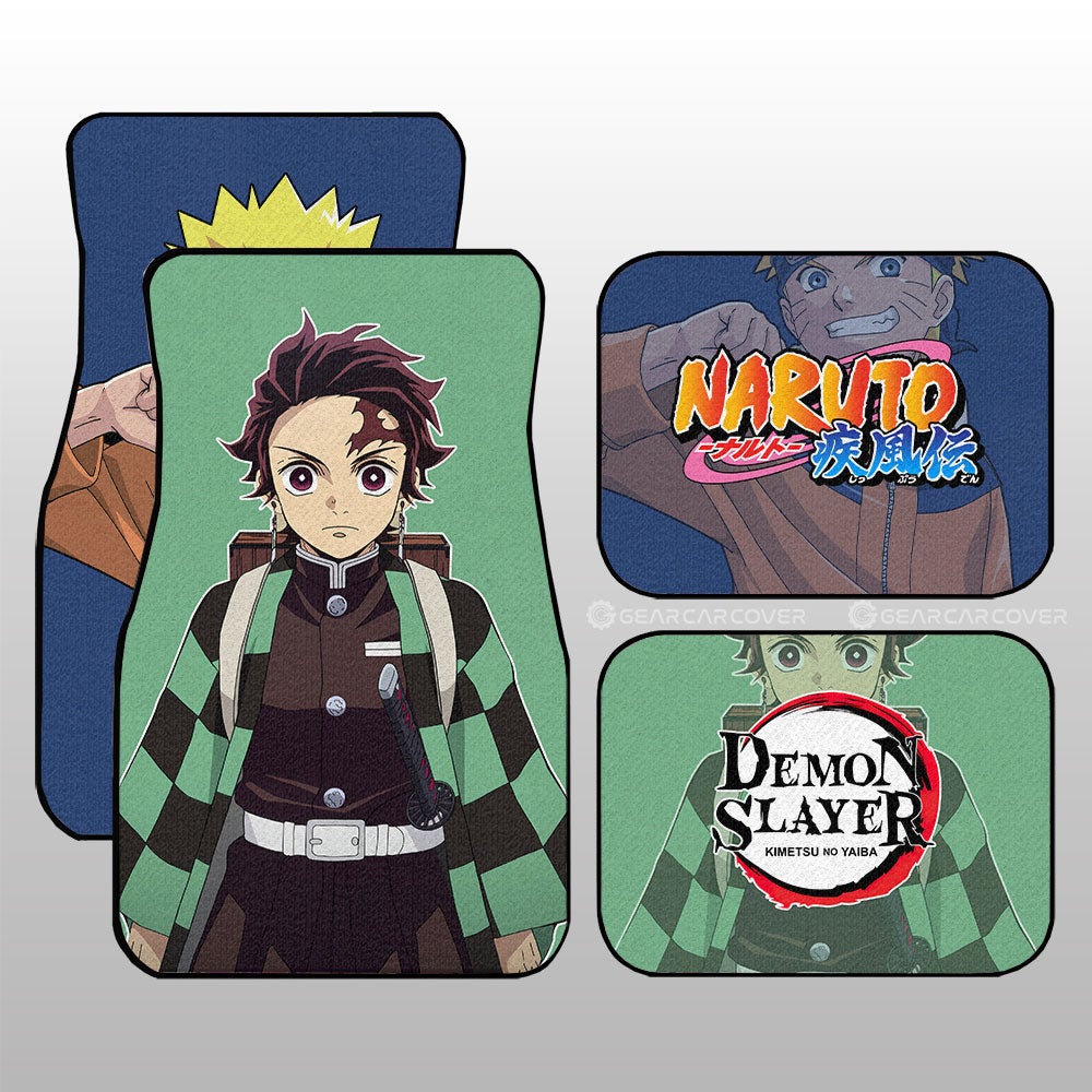 Demon Slayer Car Mats And Tanjiro Car Floor Mats Demon Slayer Car Floor Mats