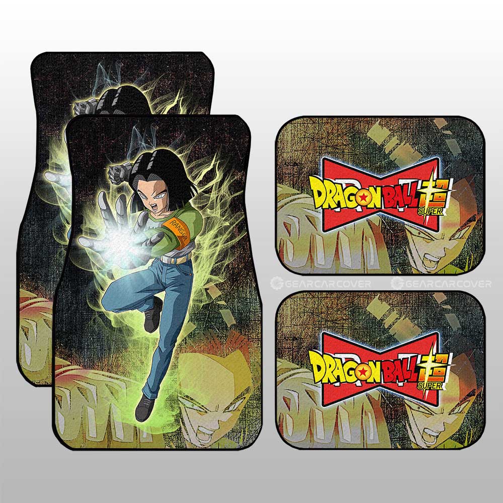 Dragon Ball Car Mats Android 17 Car Floor Mats Demon Slayer Car Floor Mats