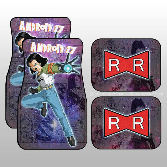 Dragon Ball Car Mats Android 17 Car Floor Mats Car Manga Galaxy Style Car Floor Mats