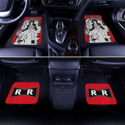 Dragon Ball Car Mats Android 17 Car Floor Mats Car Manga Style For Fans Car Floor Mats