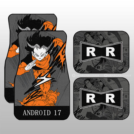 Dragon Ball Car Mats Android 17 Car Floor Mats Dragon Ball Anime Manga Color Style Car Floor Mats