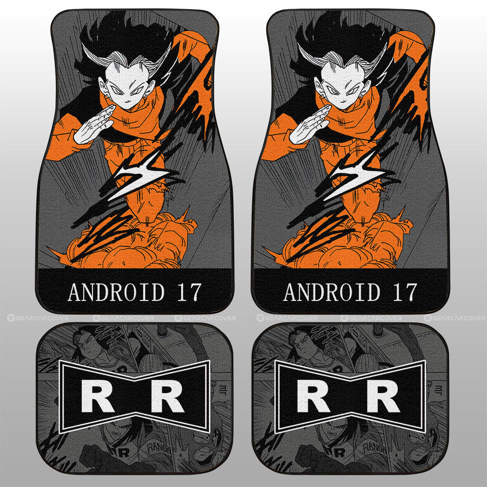 Dragon Ball Car Mats Android 17 Car Floor Mats Manga Color Style Car Floor Mats