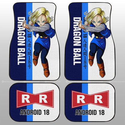 Dragon Ball Car Mats Android 18 Car Floor Mats Car For Fans Car Floor Mats