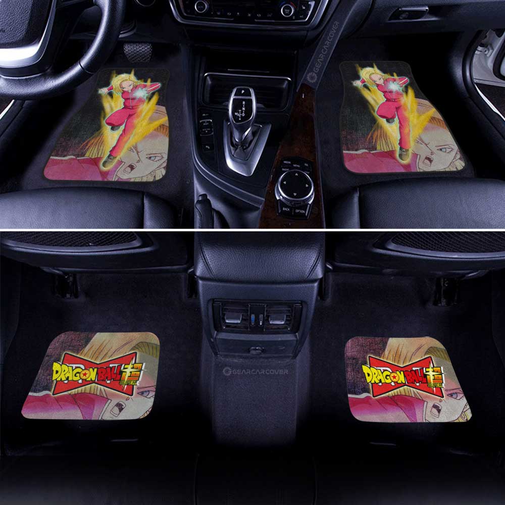 Dragon Ball Car Mats Android 18 Car Floor Mats Demon Slayer Car Floor Mats