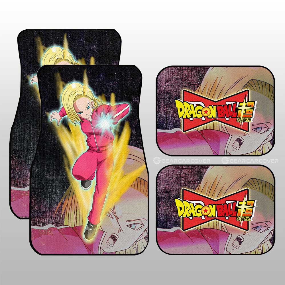 Dragon Ball Car Mats Android 18 Car Floor Mats Demon Slayer Car Floor Mats