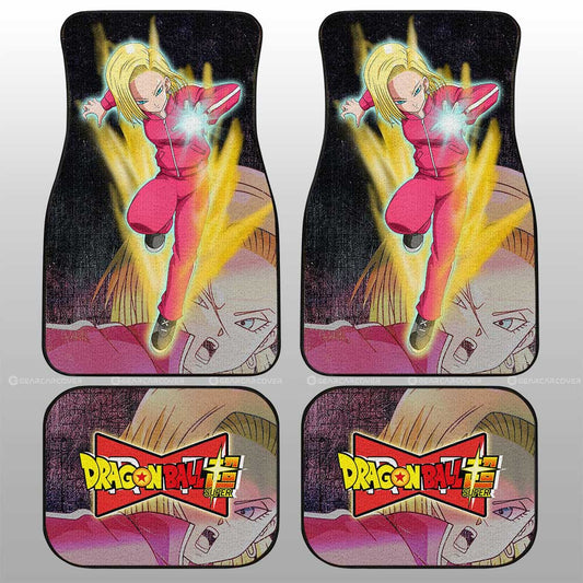 Dragon Ball Car Mats Android 18 Car Floor Mats Demon Slayer Car Floor Mats