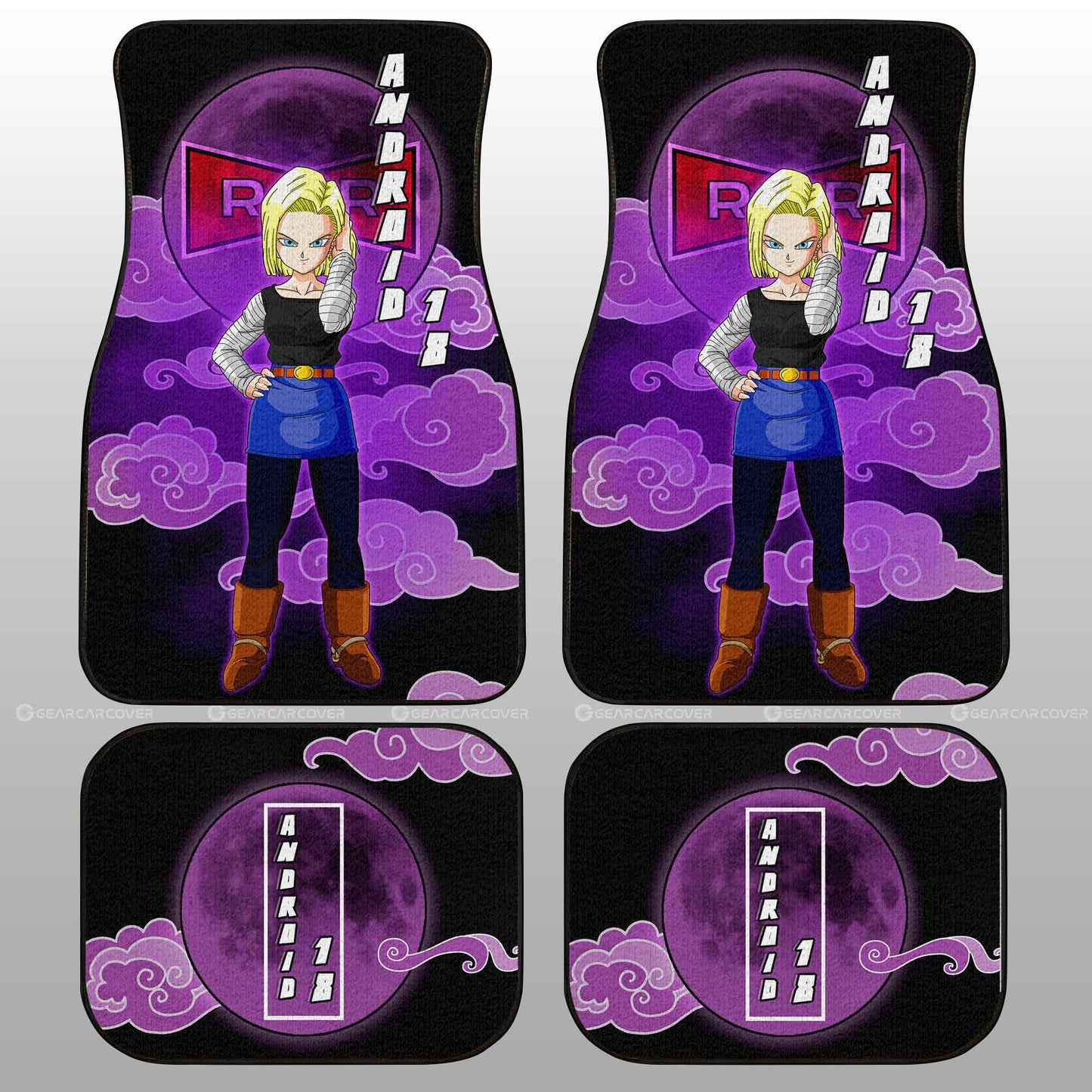 Dragon Ball Car Mats Android 18 Car Floor Mats Car Interior Floor Mats