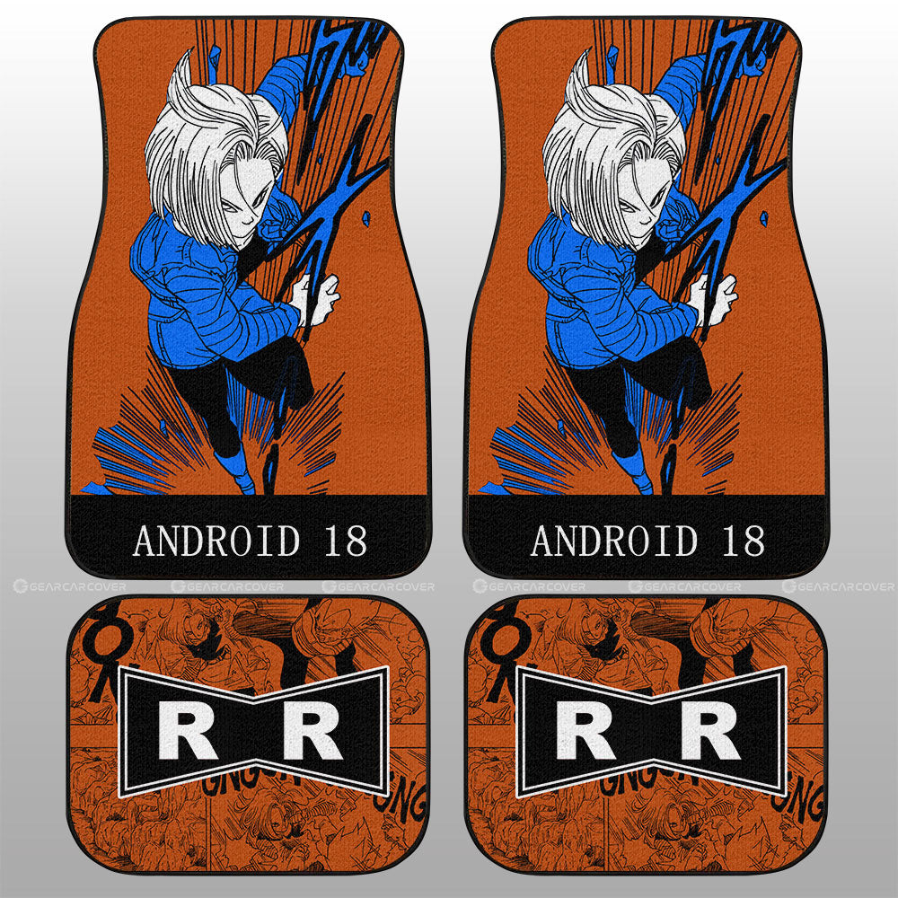 Dragon Ball Car Mats Android 18 Car Floor Mats Dragon Ball Anime Manga Color Style Car Floor Mats