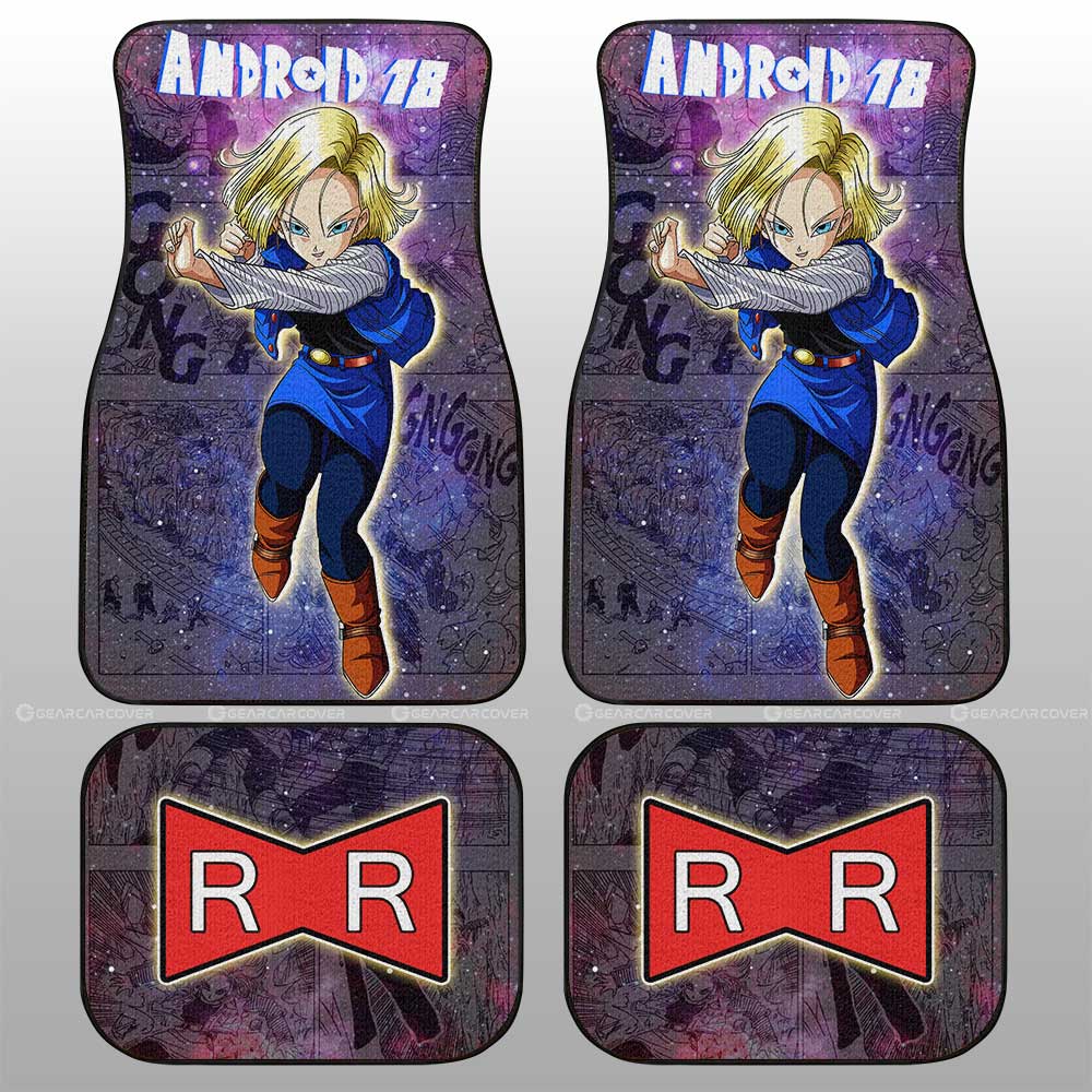 Dragon Ball Car Mats Android 18 Car Floor Mats Galaxy Style Car Floor Mats