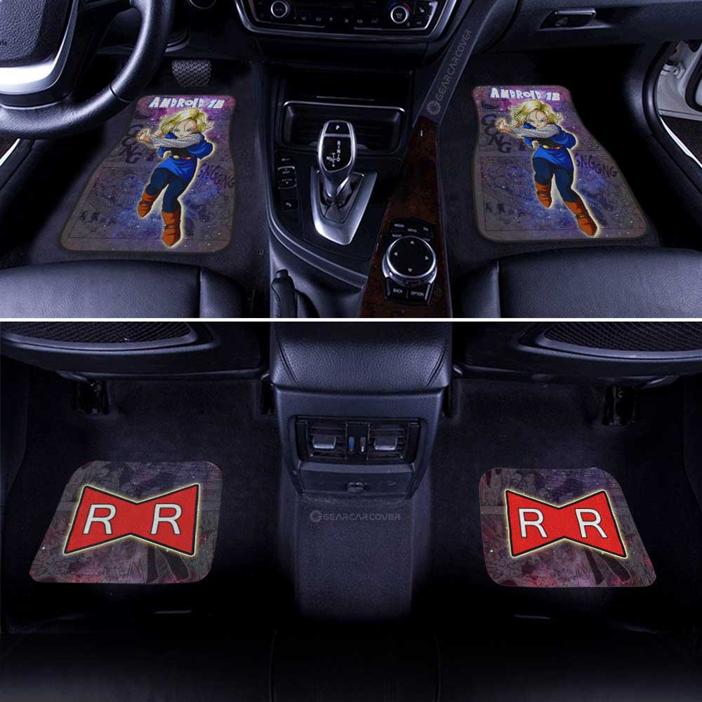 Dragon Ball Car Mats Android 18 Car Floor Mats Galaxy Style Car Floor Mats