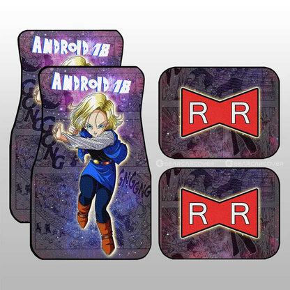 Dragon Ball Car Mats Android 18 Car Floor Mats Galaxy Style Car Floor Mats