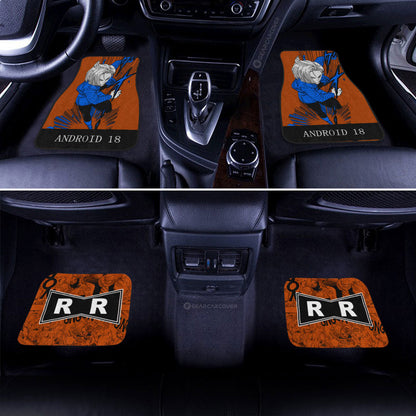 Dragon Ball Car Mats Android 18 Car Floor Mats Manga Color Style Car Floor Mats