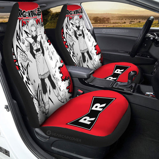 Dragon Ball Car Seat Covers Dragon Ball Android 18 Character Seat Covers Red