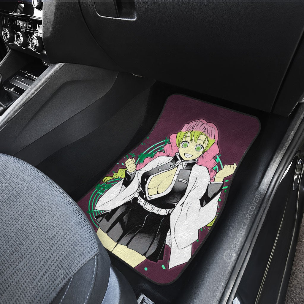 Demon Slayer Car Mats Anime Sexy Girl Kanroji Mitsuri Car Floor Mats Demon Slayer Anime Floor Mats