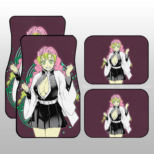 Demon Slayer Car Mats Anime Sexy Girl Kanroji Mitsuri Car Floor Mats Demon Slayer Anime Floor Mats