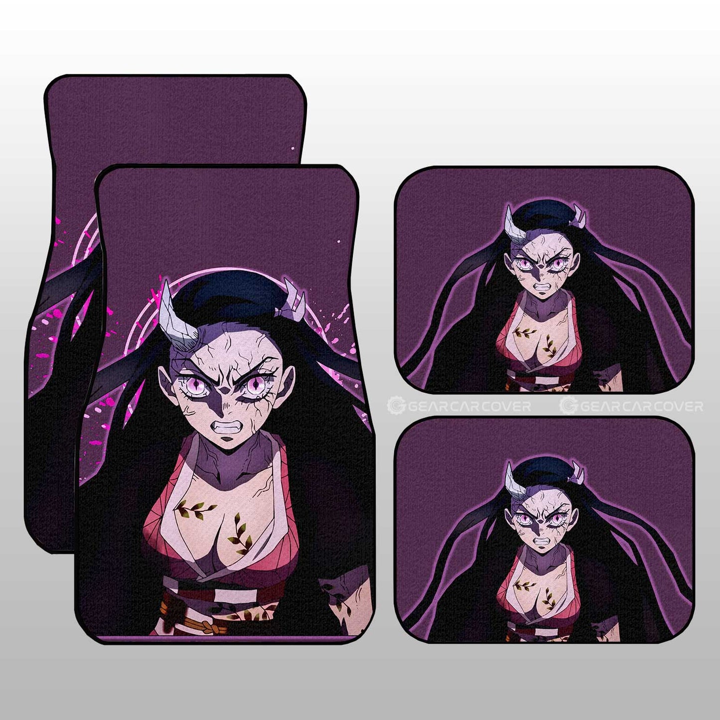 Demon Slayer Car Mats Anime Sexy Girl Nezuko Car Floor Mats Demon Slayer Anime Floor Mats