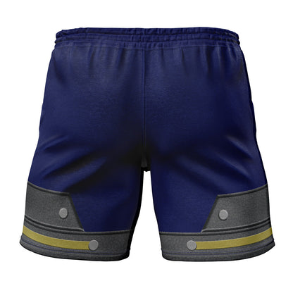 The Legend Of Zelda Shorts The Tri-Force And Royal Crest Wing Beach Shorts Blue