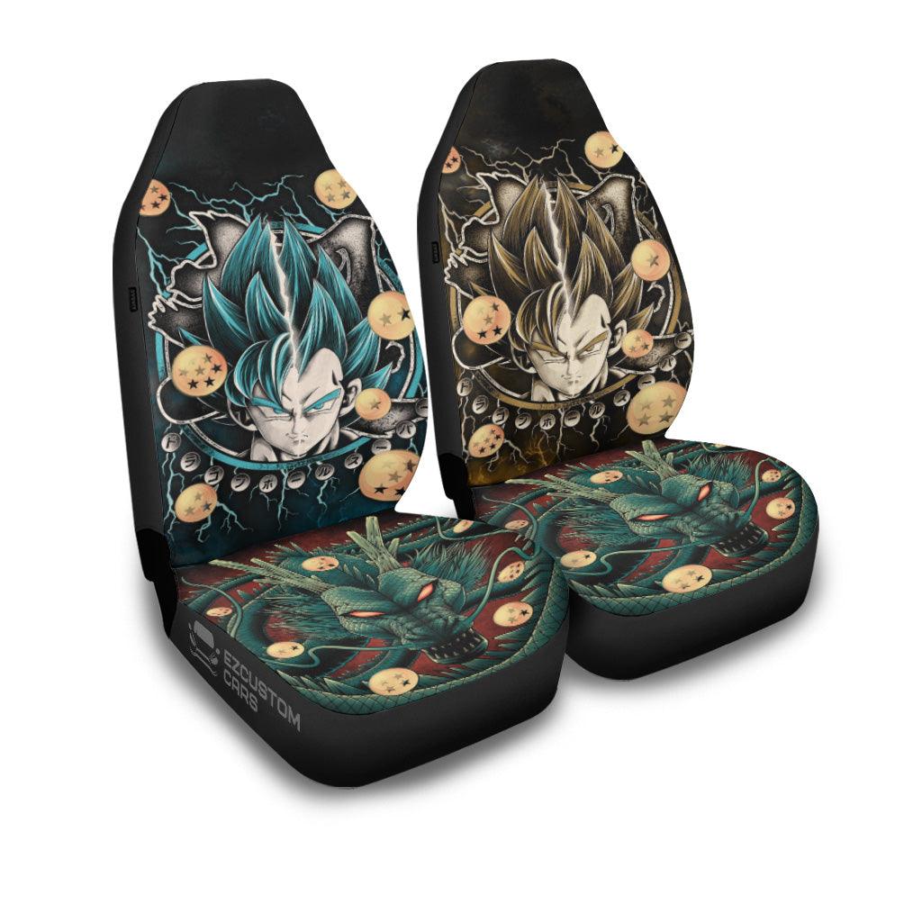 Dragon Ball Car Seat Covers Super Saiyan Goku Shenron Dragon Seat Covers Green Gray