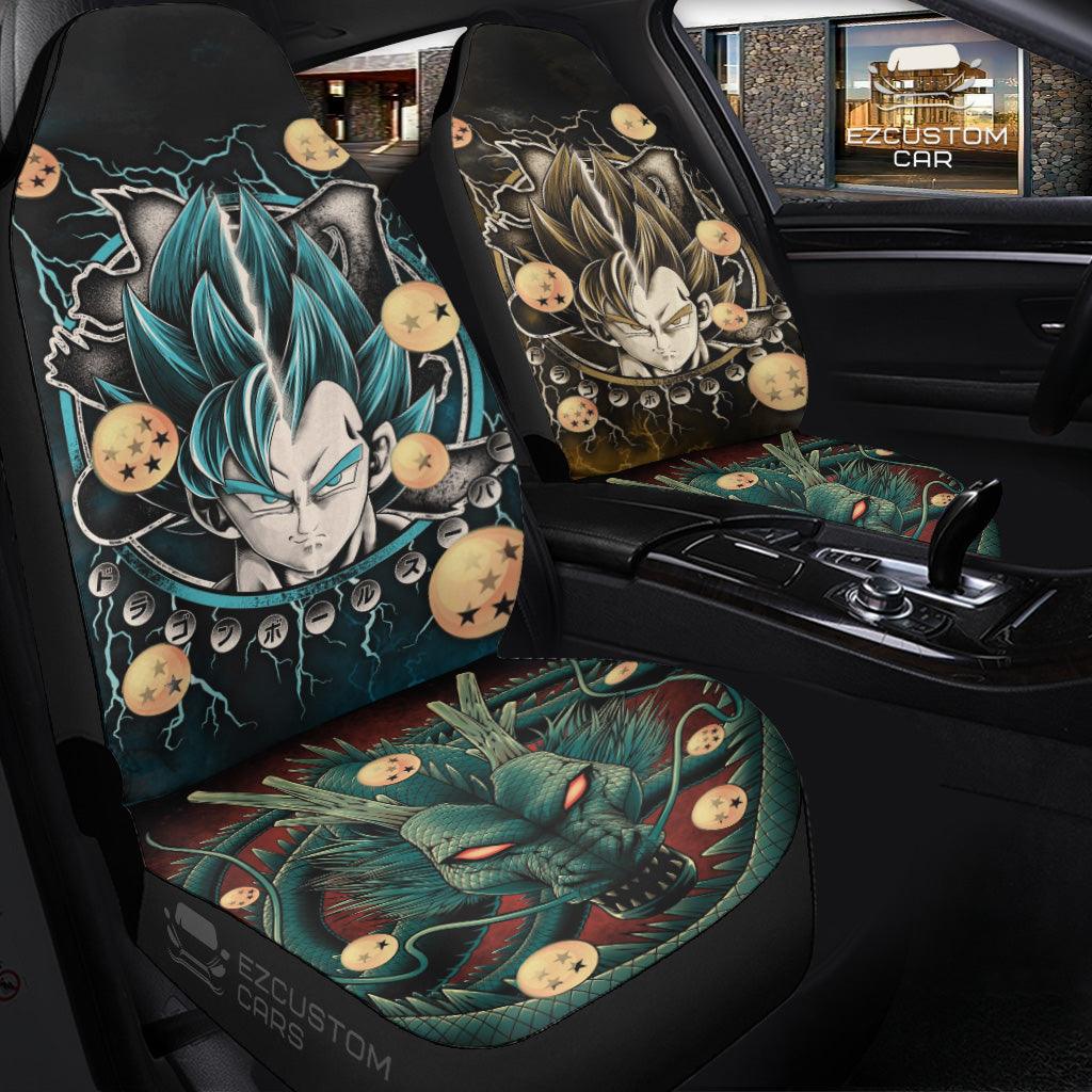 Dragon Ball Car Seat Covers Super Saiyan Goku Shenron Dragon Seat Covers Green Gray